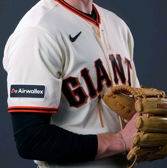 2026 San Francisco Giants AirWallex Advertising Ad Jersey Patch