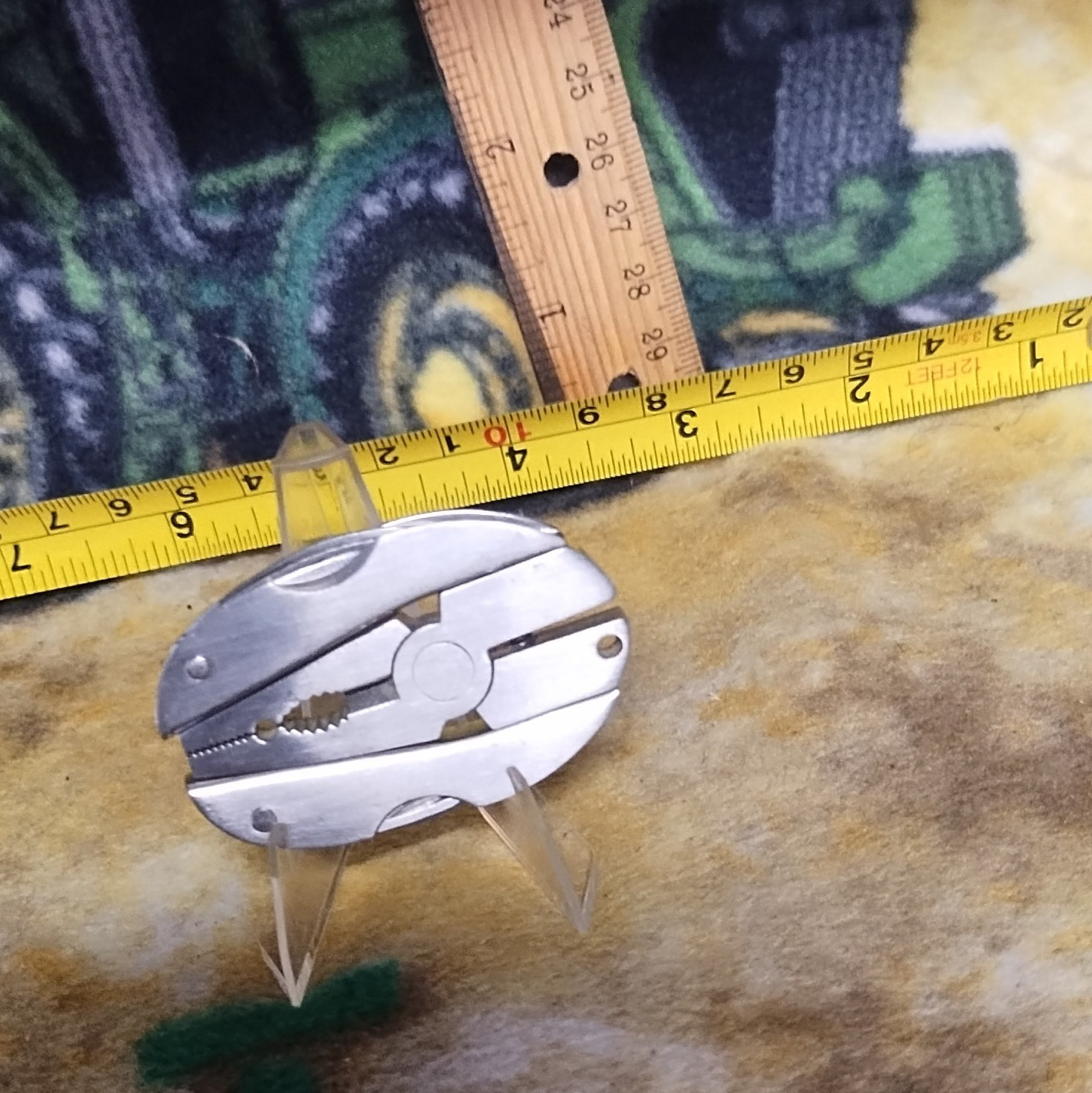 Stainless Steel Folding Multi-Tool Pliers w/ Knife, File & Screwdriver