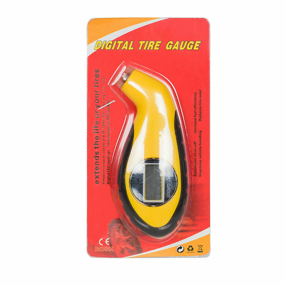 Tire Pressure Gauge Digital LCD Handy Air Gauge For Car Truck Motorcycle Bicycle