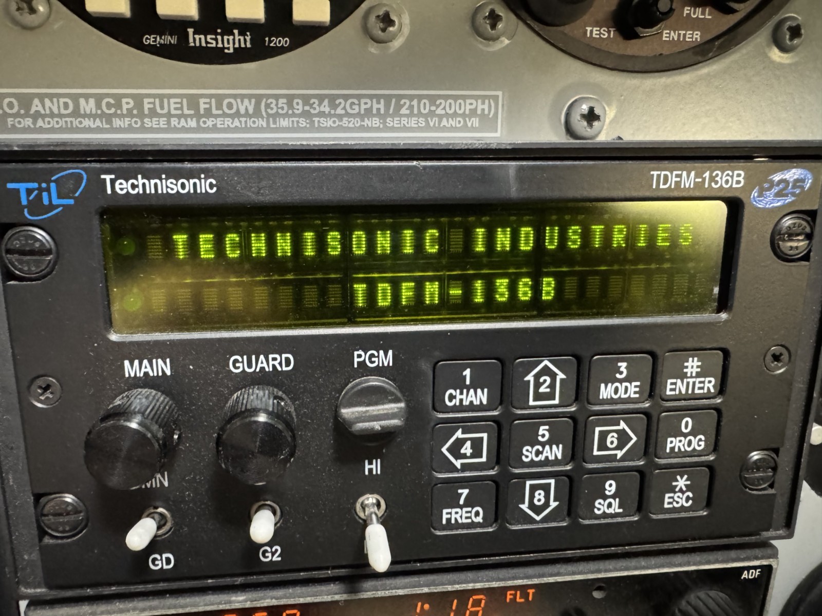 Technisonic TDFM 136B P/N 081252-1-10 S/N FDB5386