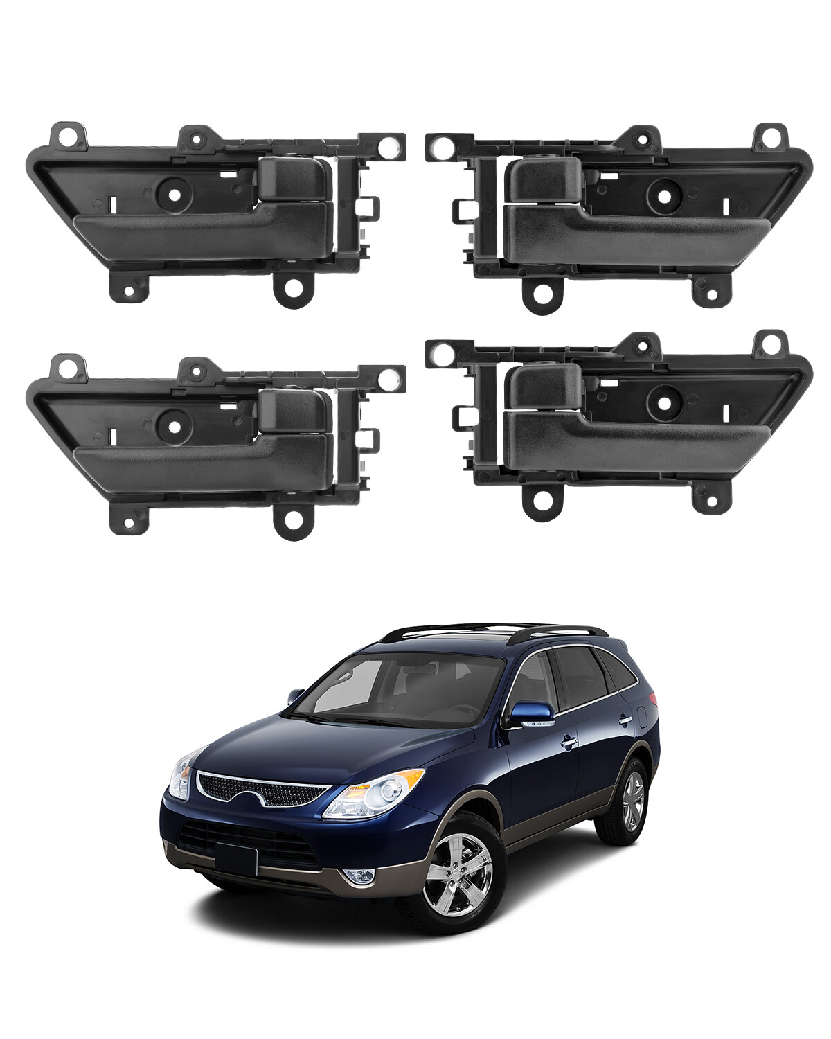 Interior inside Door Handle Front Rear Left & Right For 2007-12 Hyundai Veracruz