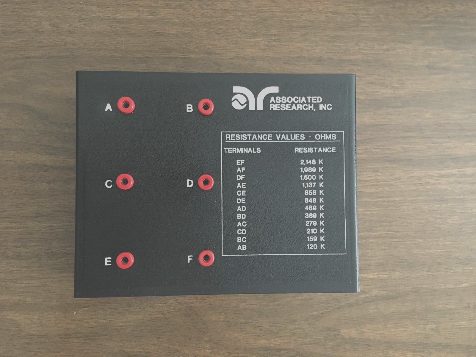Associated Research 36956 resistor bank