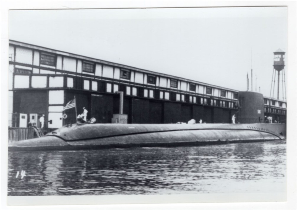 1967 US Navy Submarine SSN-586 USS Triton 3.5x5 Reproduction Photo