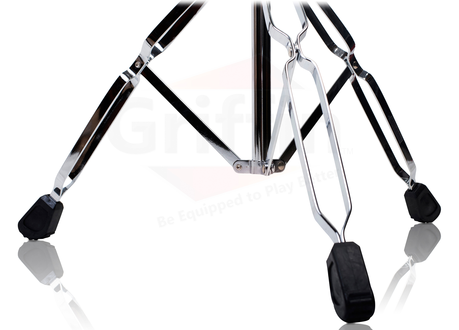 GRIFFIN Cymbal Stand & Snare Stand BUNDLE - Double-Braced Legs Hardware Mount