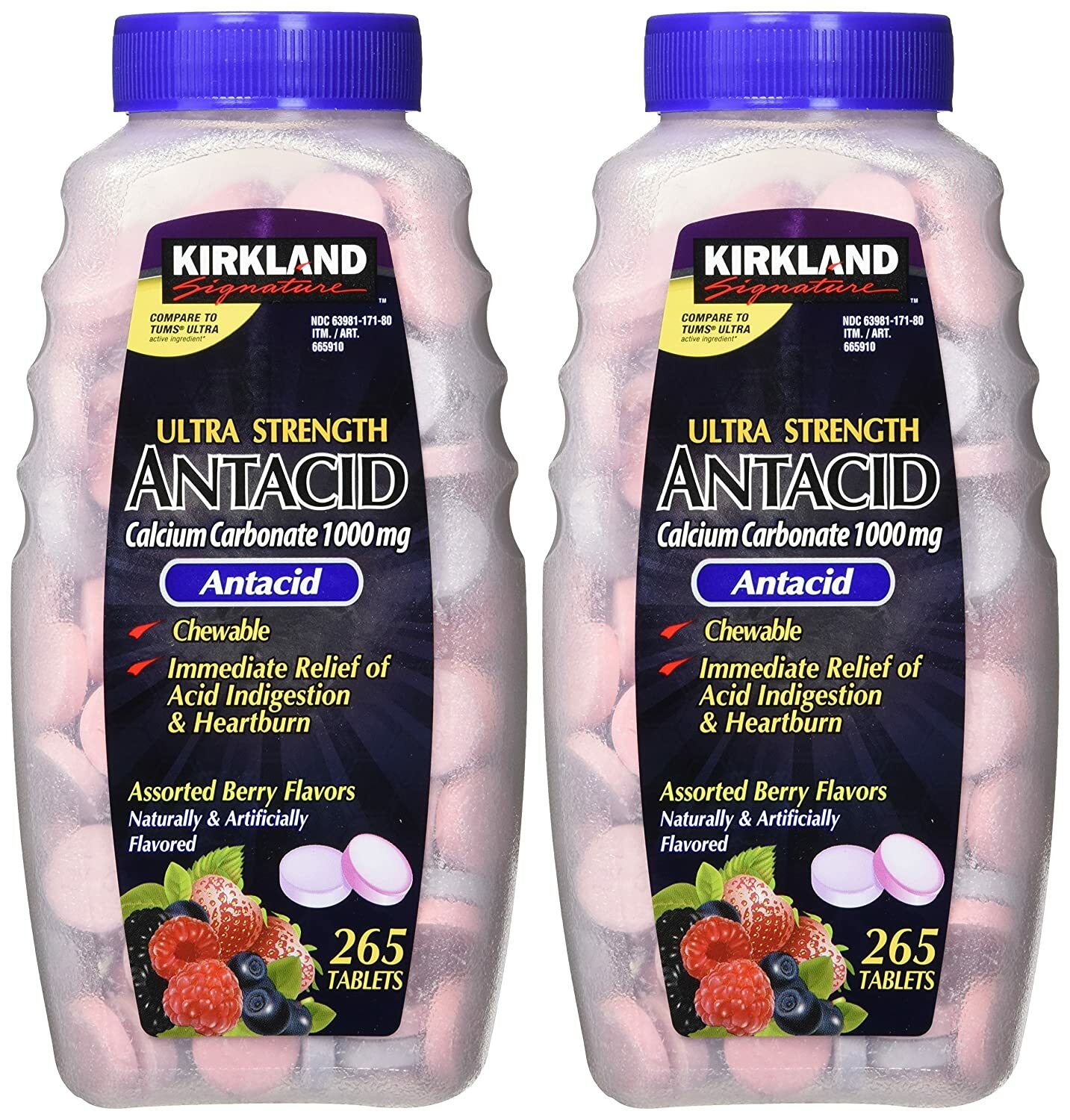 530 Tablets Kirkland Signature Antacid Ultra Strength 1000mg Generic Tums