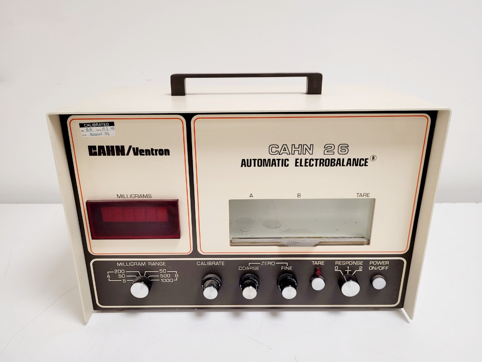 Ventron Corporation Cahn 26 Automatic Electrobalance