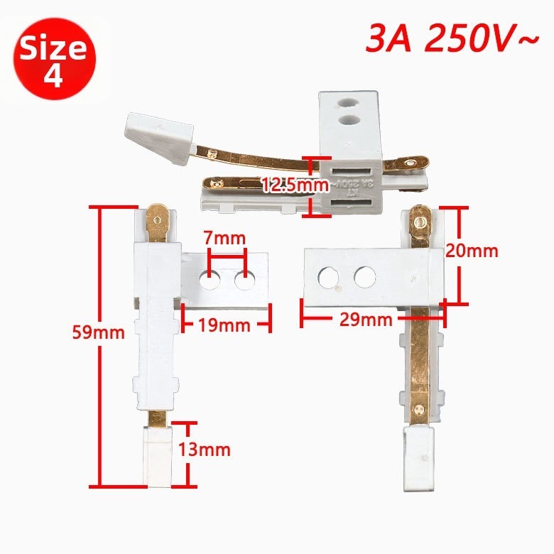 White Lid Switch Contact Replacement for Domestic For Top Load Washing Machines