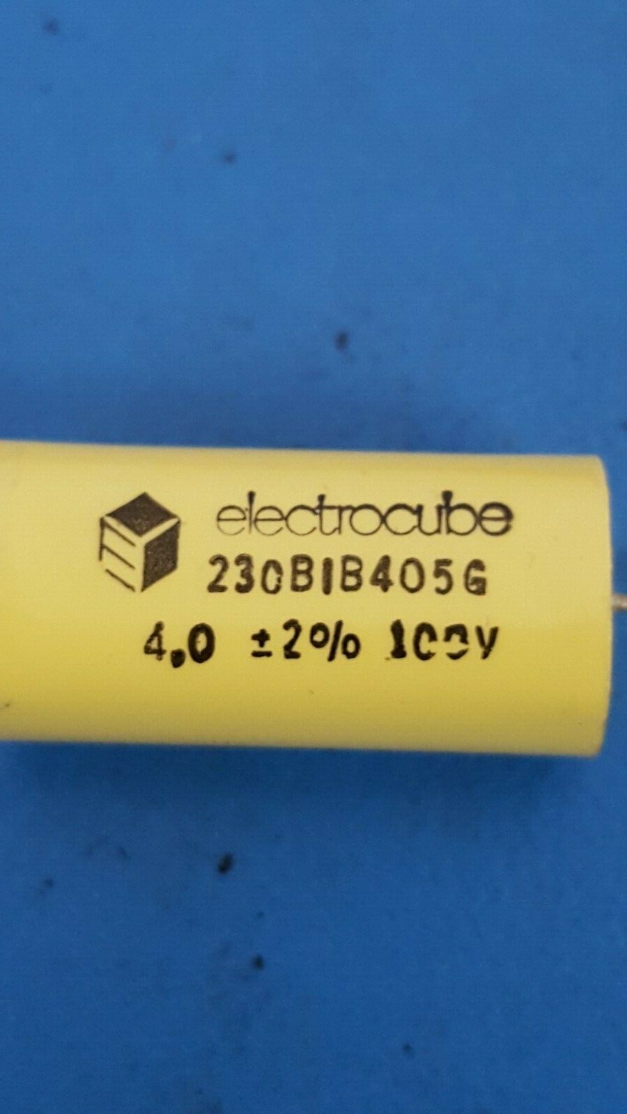 Capacitor Metalized 230B1B405G, Electrocube 100V 4uf, 2%, 4 Pcs