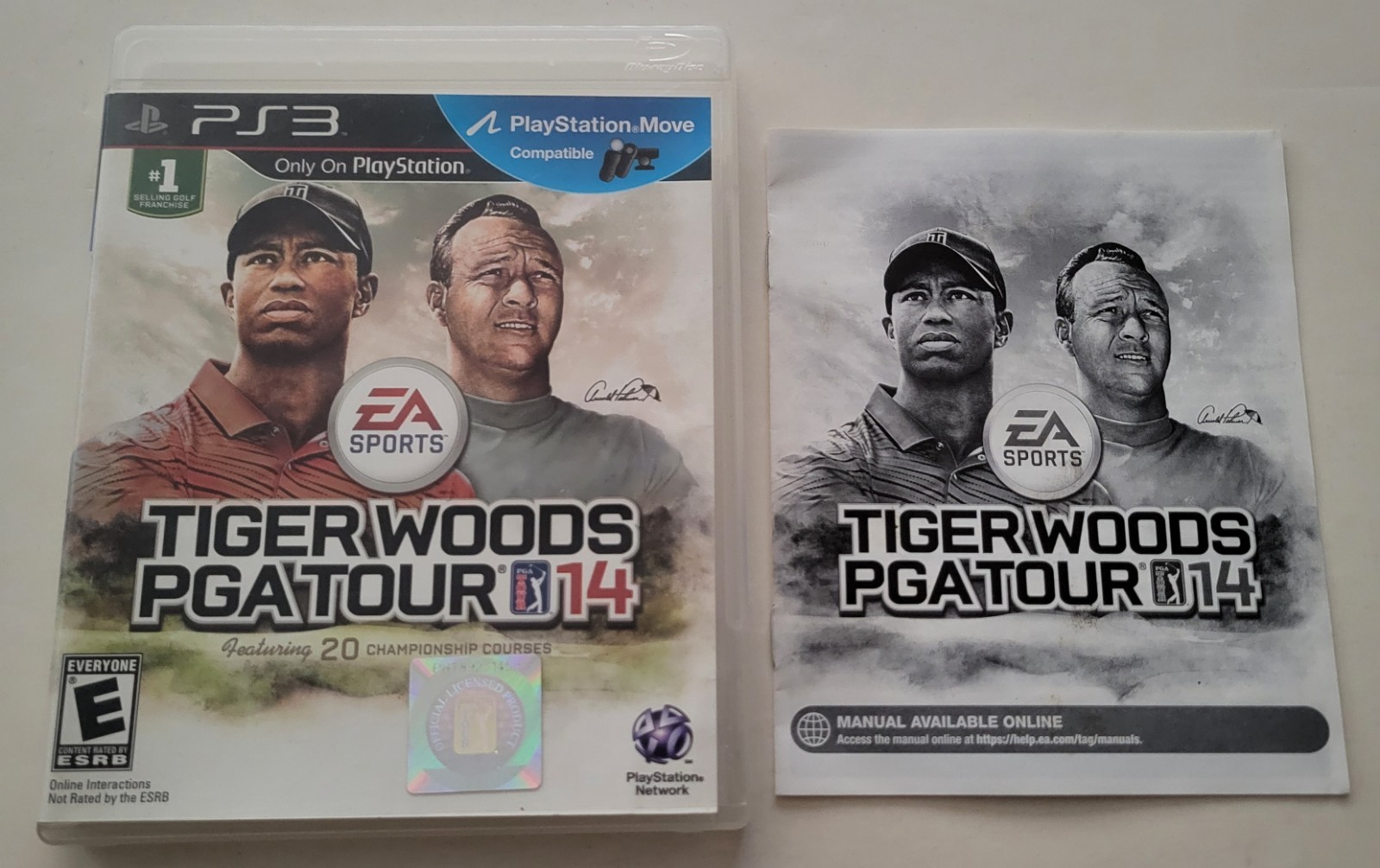 CASE & INSERT ONLY - Tiger Woods PGA Tour 14 (PlayStation 3, 2013)