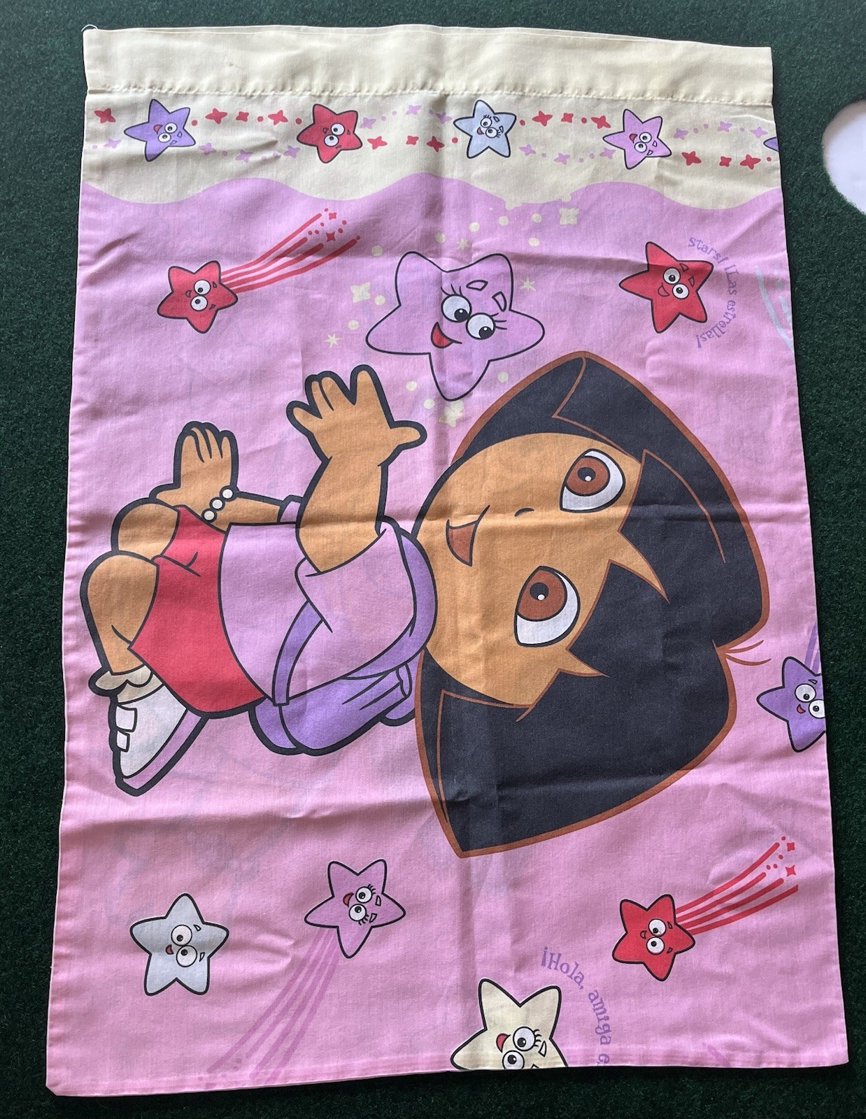 2003 Dora the Explorer Standard Pillowcase Double Sided Viscom International Inc