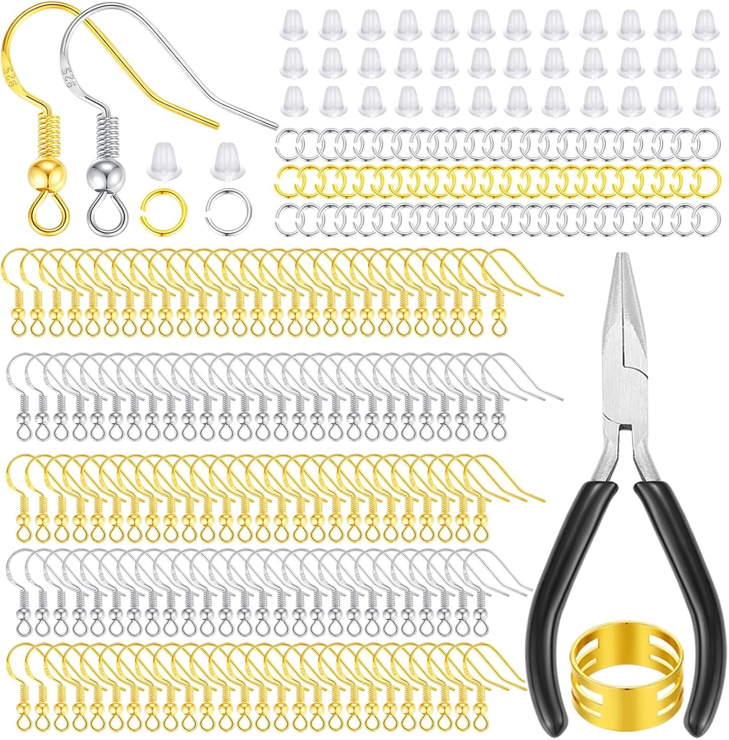 Ganchos para pendientes para hacer joyas, 602 piezas