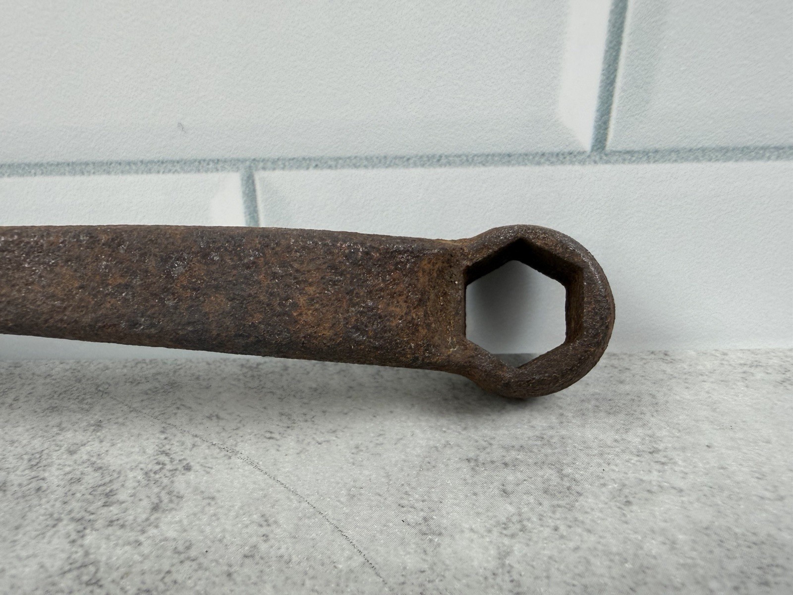 Vintage Offset Combination Wrench 1” Open End 6 Point Box End