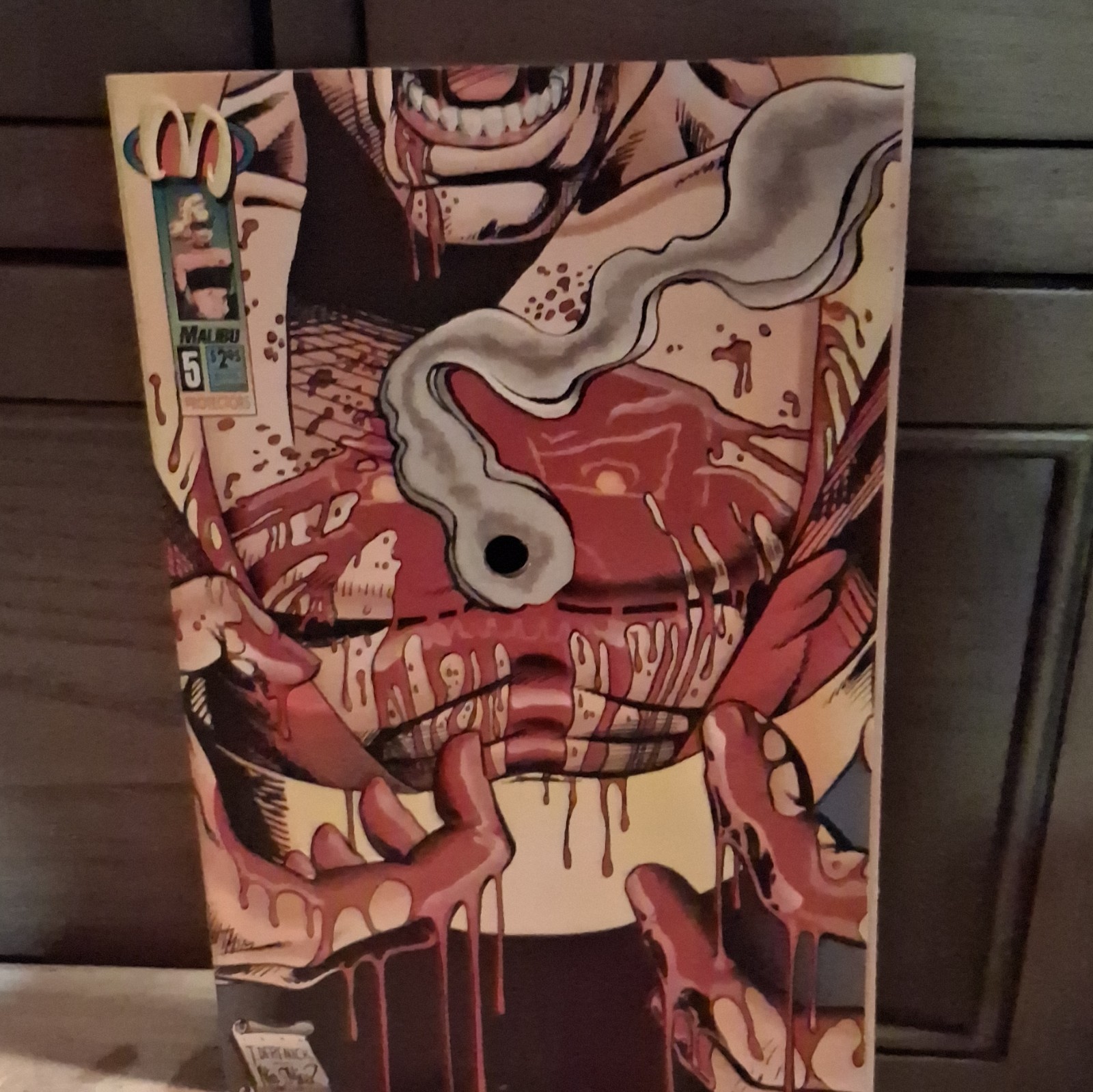 Malibu Comics PROTECTORS #5 die Cut Bullet Hole Issue.