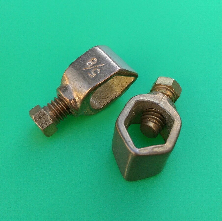 (1 PC) Perfect Vision Copper Grounding Clamp for 5/8" Ground Rod
