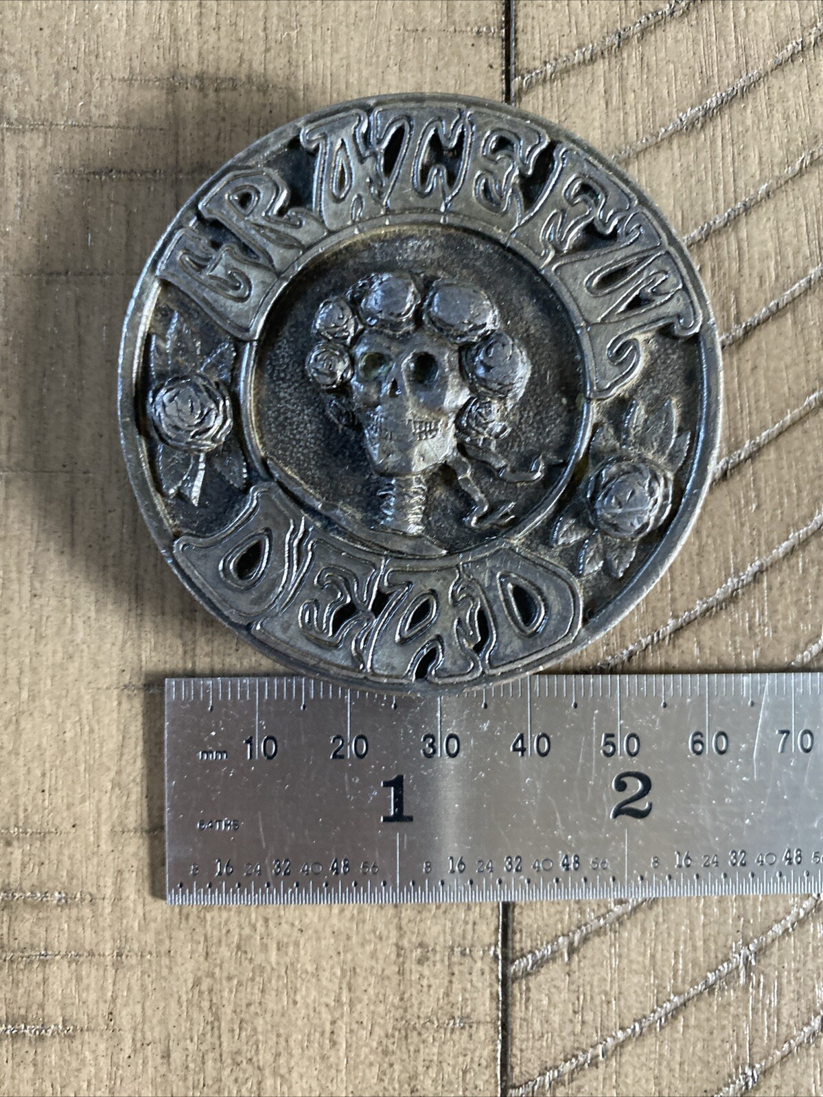 Grateful Dead Vintage Bertha Belt Buckle Kelly & Mouse L-200 Made in the USA
