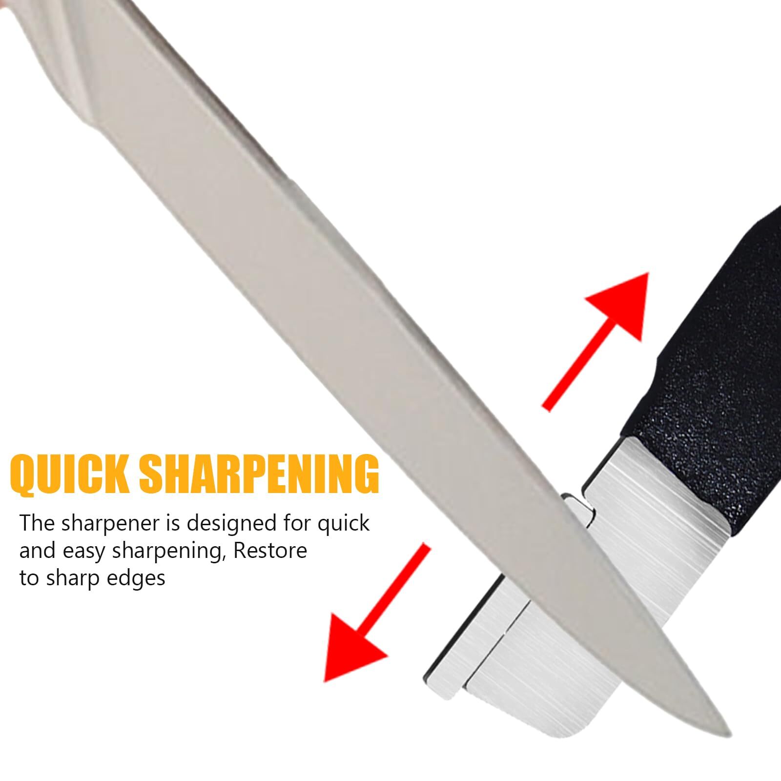 Black/red Garden Tool Sharpener QuickGardening Scissors Sharpener for Lawn Mower