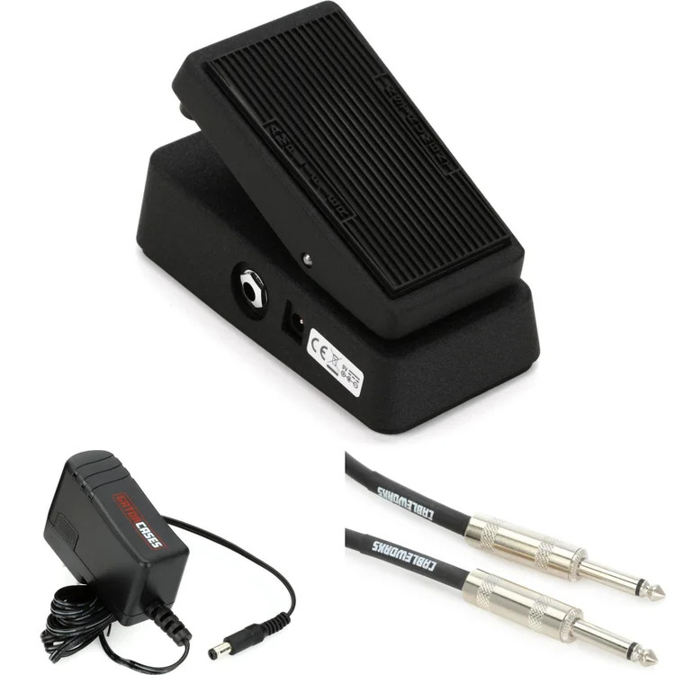 Dunlop CBM95 Cry Baby Mini Wah Pedal with Power Supply and Cable