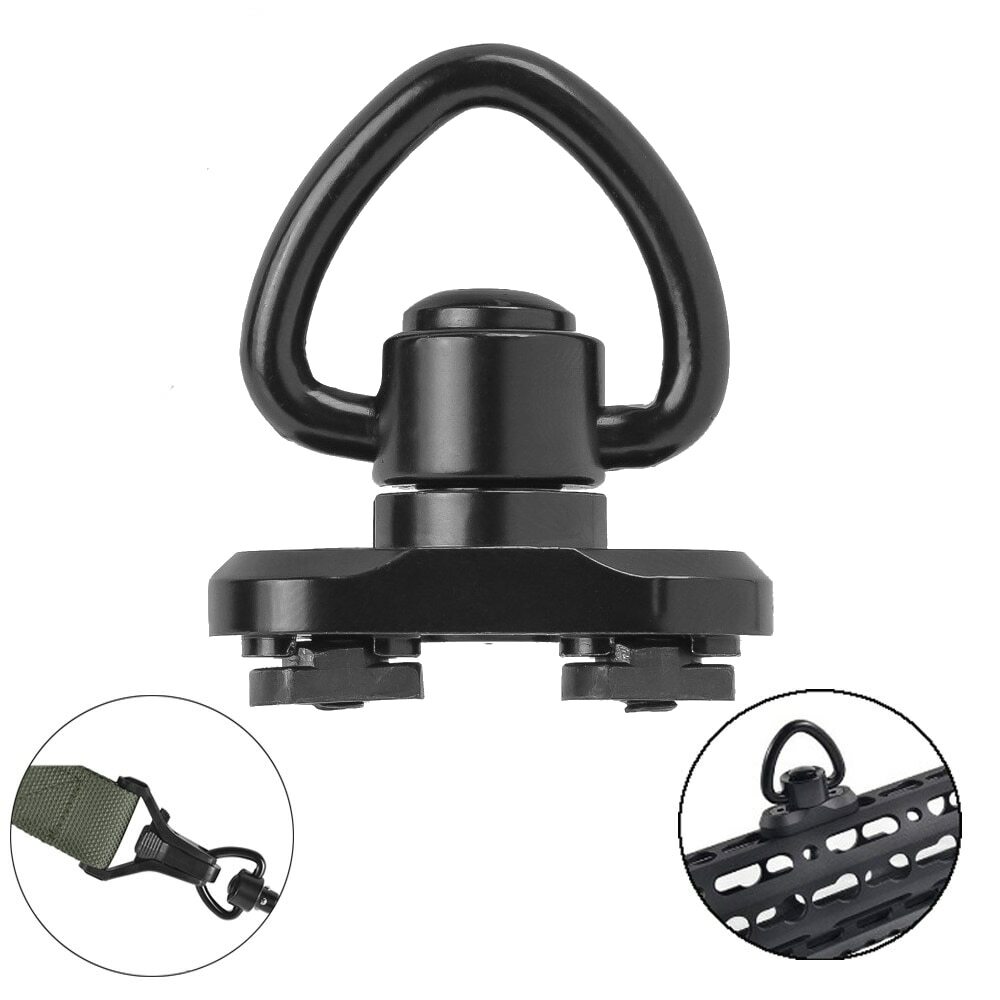 2Pack M-LOK MLOK Quick Release Sling Mount Push Button QD Sling Swivel Adaptor