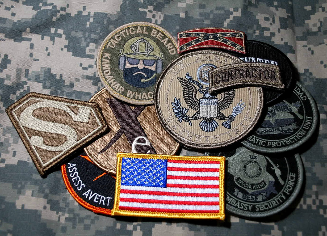 STATE DEPT WPS CONTRACTOR PMC TEAM DDS burdock INSIGNIA: US EMBASSY (Generic)