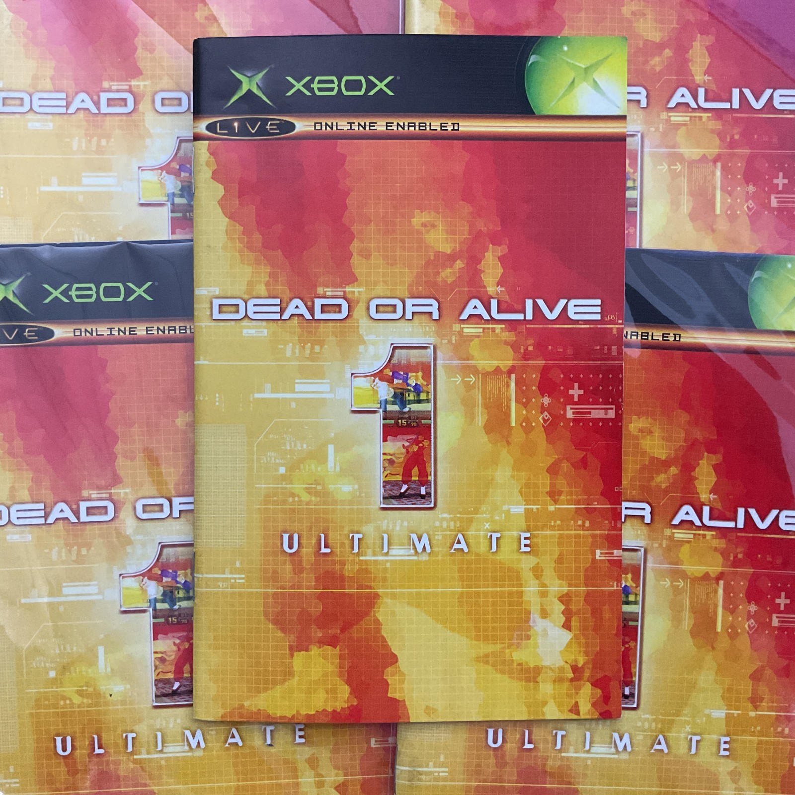 Dead or Alive 1 Ultimate Microsoft Original XBOX Instruction Manual Only