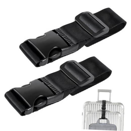 Luggage Straps for Suitcases TSA Approved, Straps with Buckles, Adjustable
