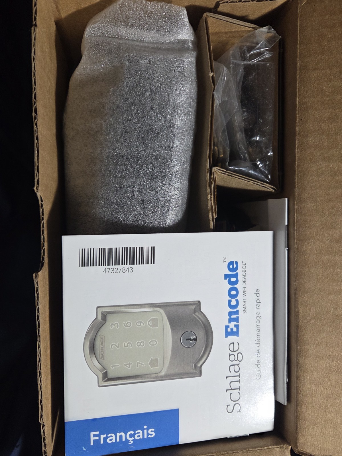 Schlage Encode Smart WiFi Deadbolt Lock for Front Door - Keyless Entry with A...