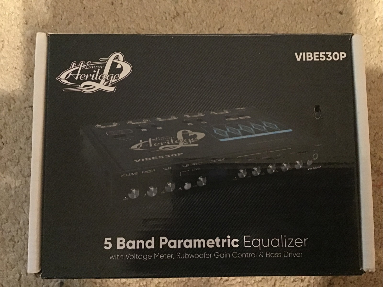 New Lanzar VIBE530P 5 Band Equalizer With Voltage Meter