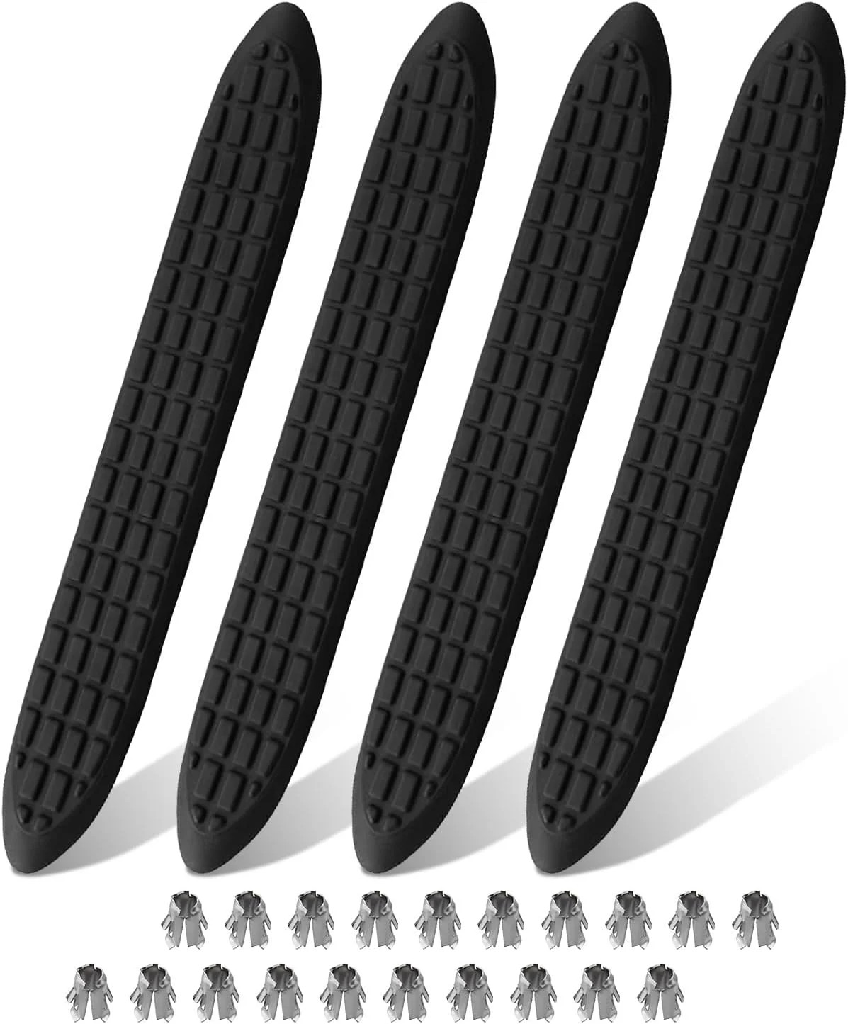 Upgraded Nerf Bar Replacement Pads Fit for 3" Round Tubes with 5 Holes | 21" Lon