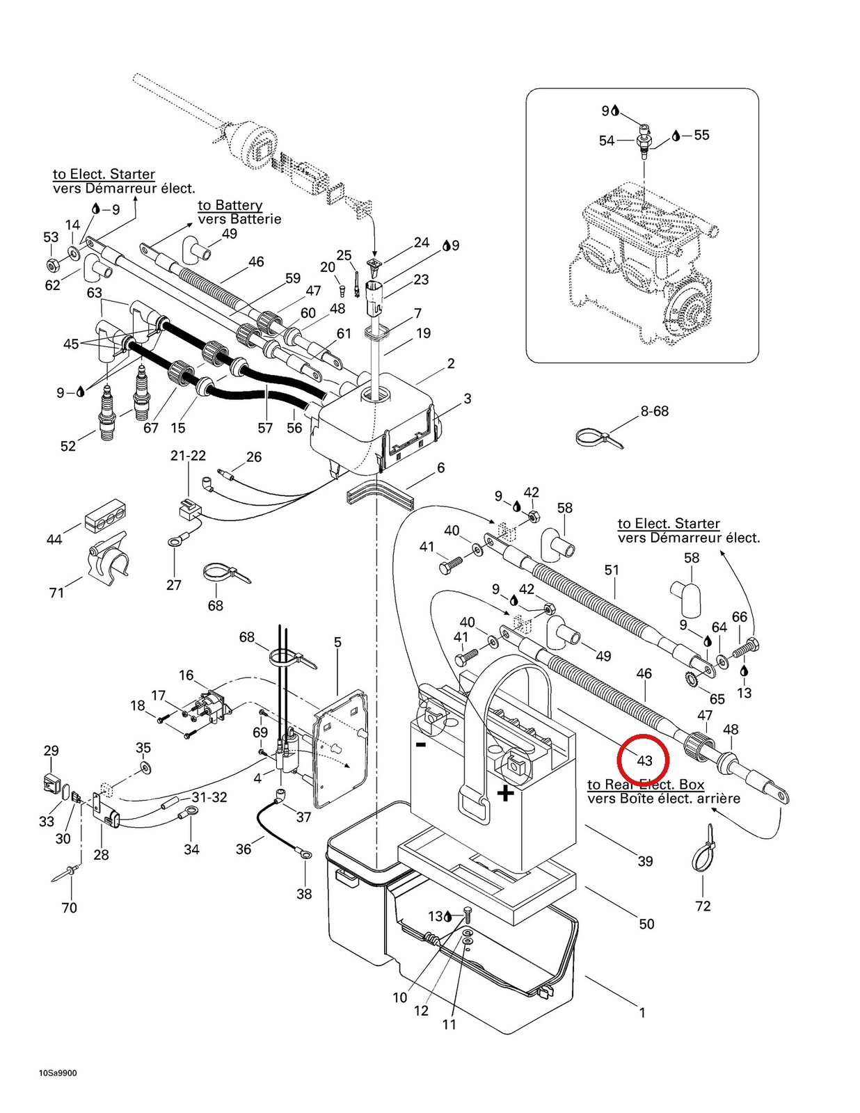Sea-Doo Battery Hold Down Strap 293850031
