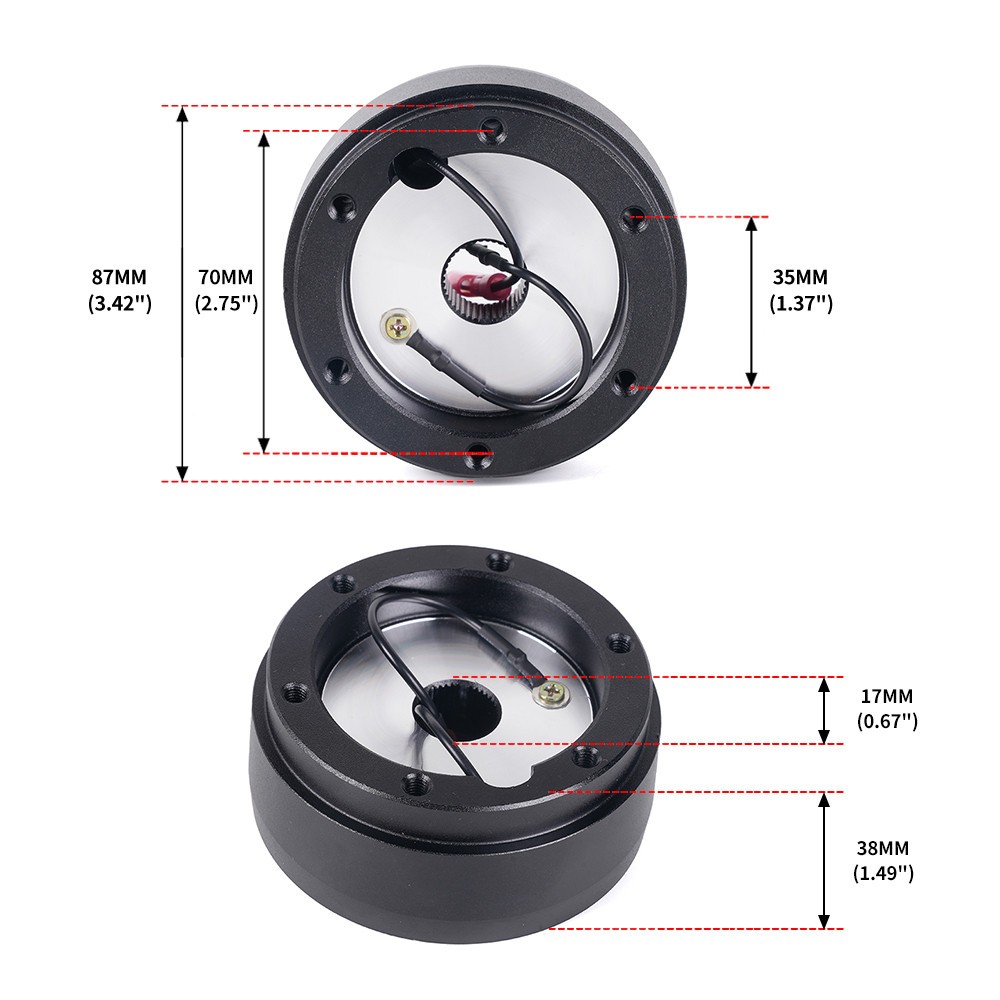 Red Steering Wheel+Quick Release+Hub Adapter 186H For Volkswagen VW Golf Jetta