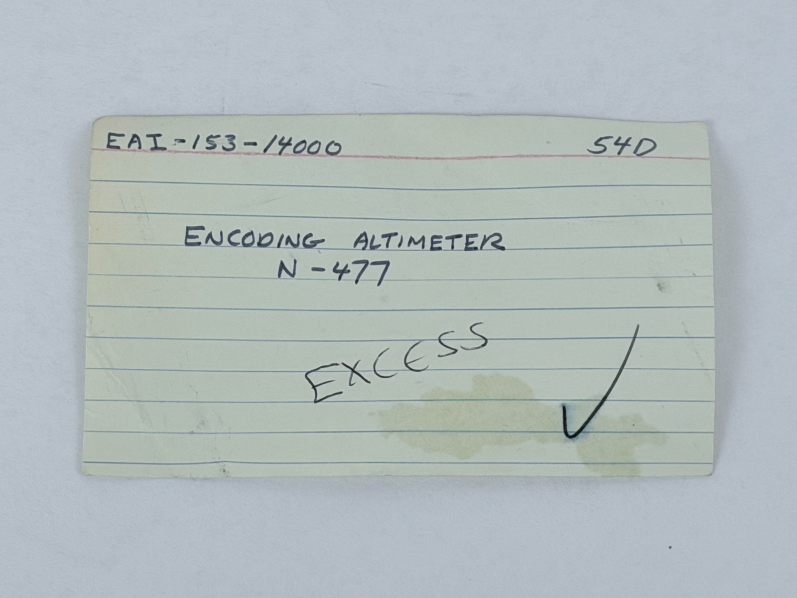 Encoding Altimeter Intercontinental Dynamics EAI-153-14000 Vintage 1973 Avionics