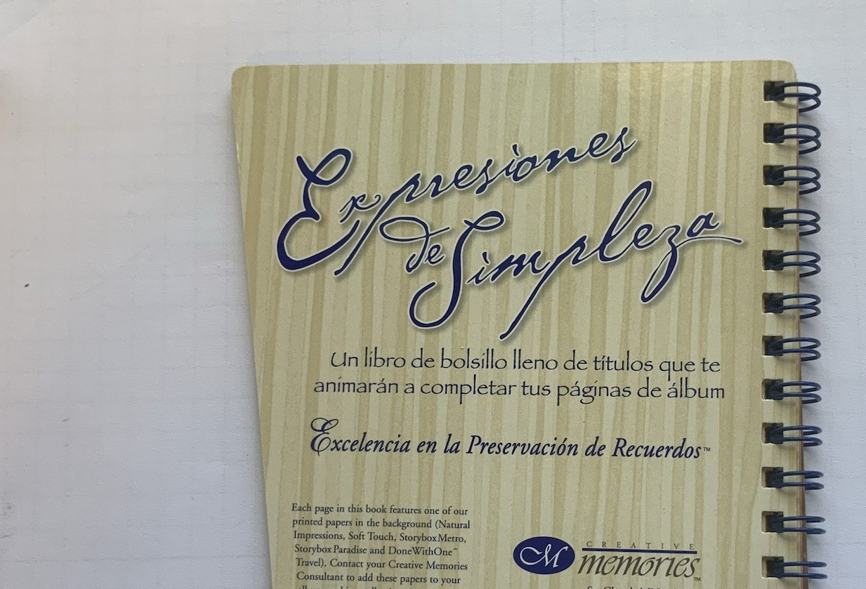 Creative Memories SIMPLE EXPRESSIONS TITLES 47pg Scrapbook Ideas English Spanish