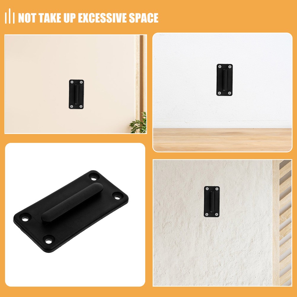 2 Sets ABS Retractable Belt Barrier Wall Mount Clips for Home Use