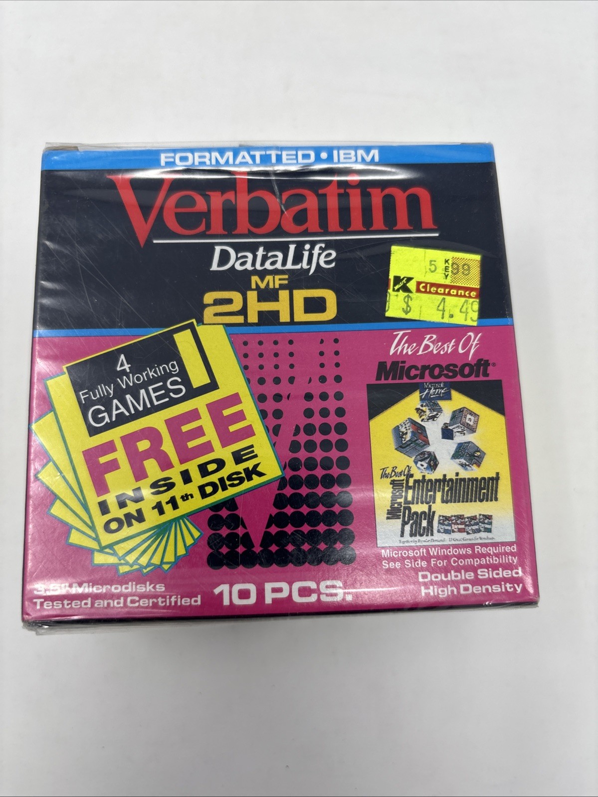 VERBATIM DataLife MF 2HD 3.5” Microdisks 10 Pieces  - NEW SEALED