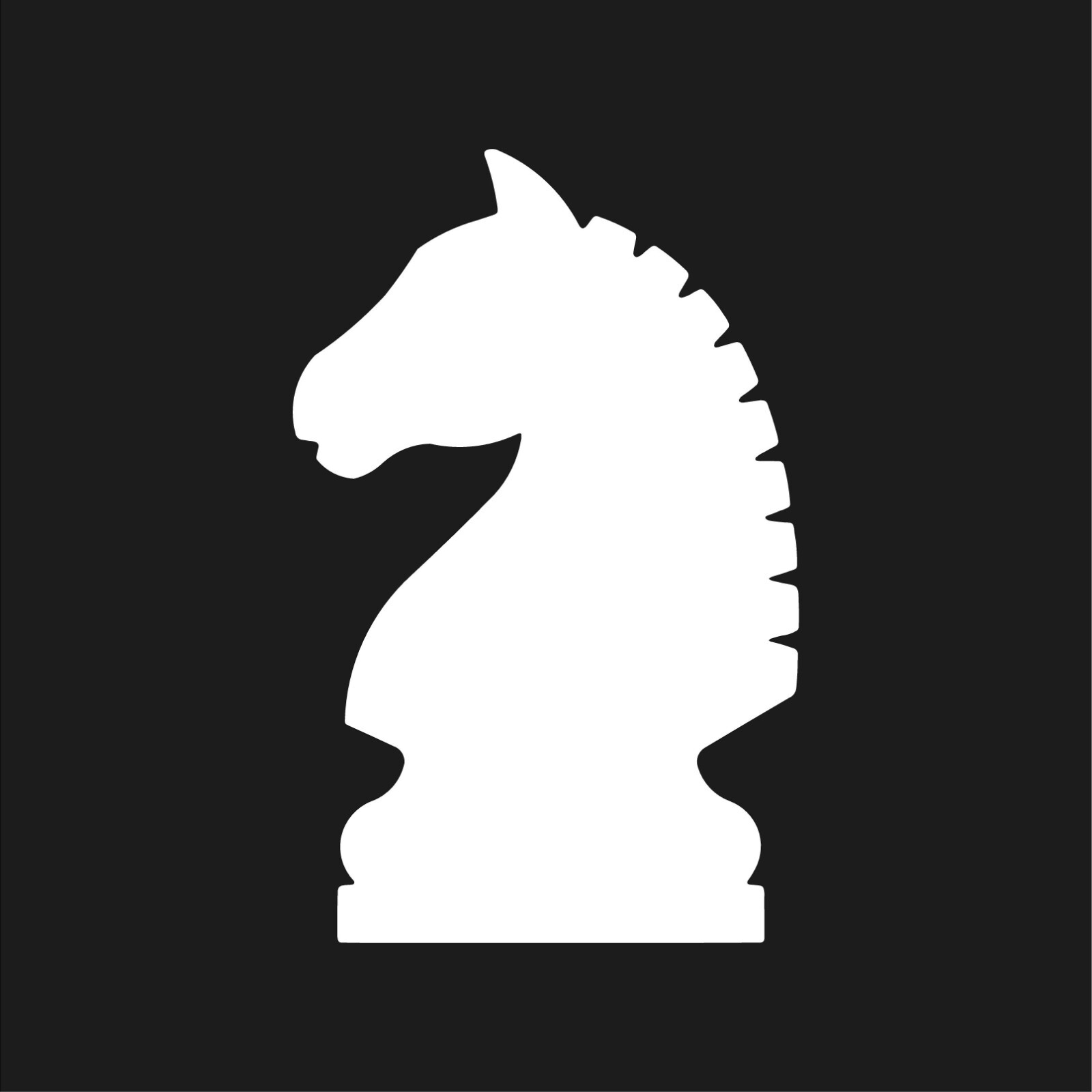 Knight chess piece Vinyl Decal Car Window Horse chess piece Sticker