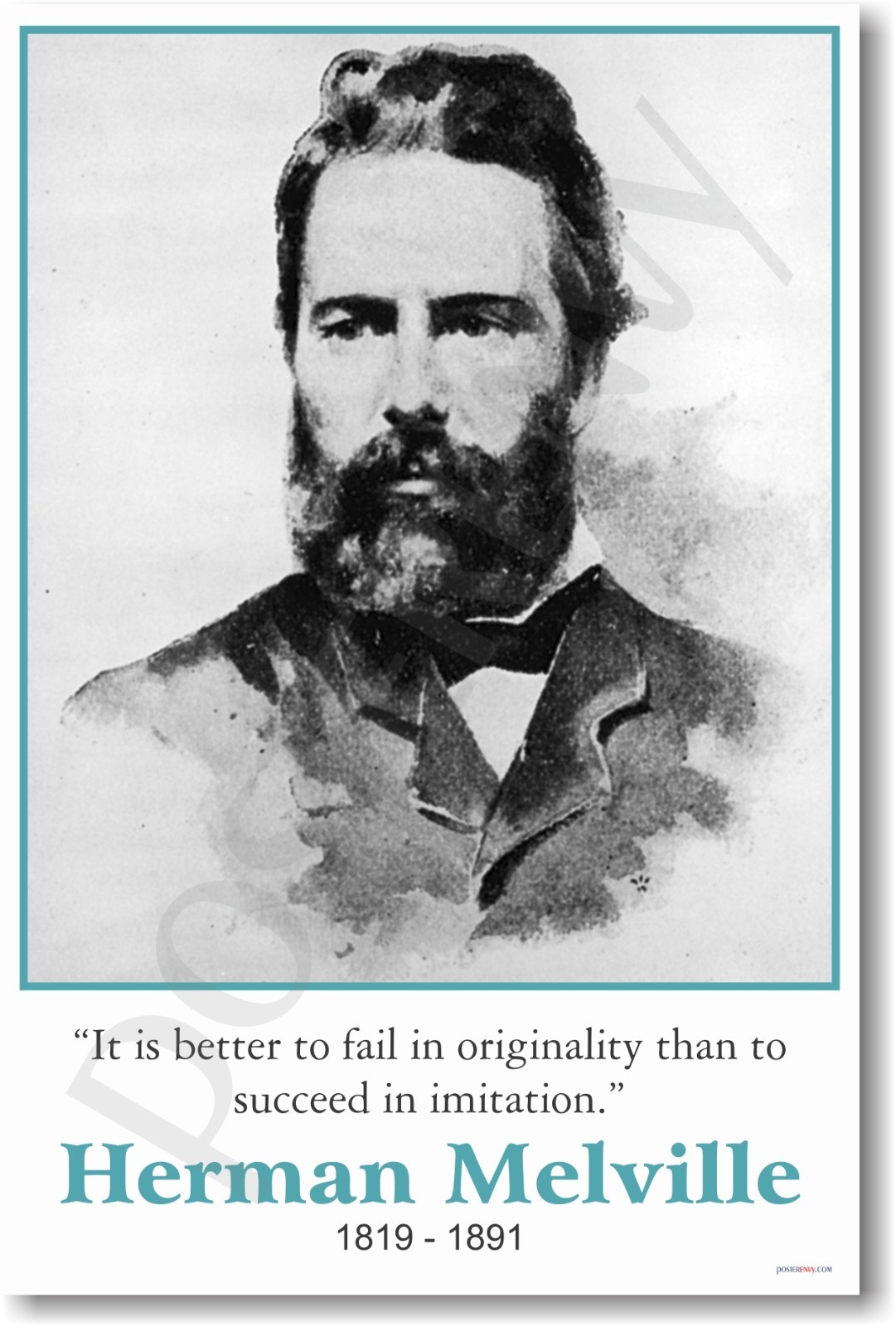 Herman Melville - Author Writer American - Originality - NEW POSTER