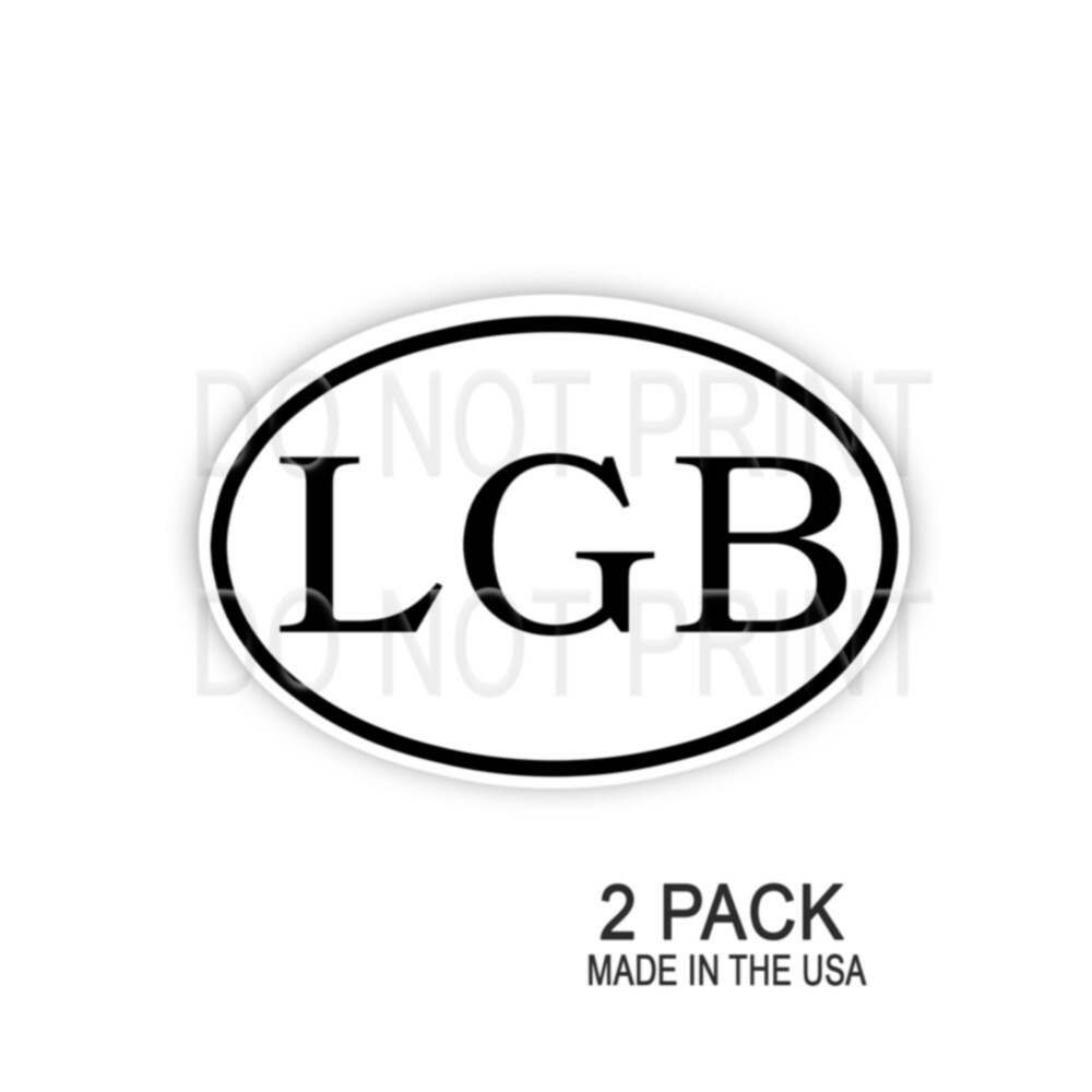 LGB Ovals Lets Go Brandon Funny Biden 10 pack of Bumper Stickers 5" wide 10 Pack