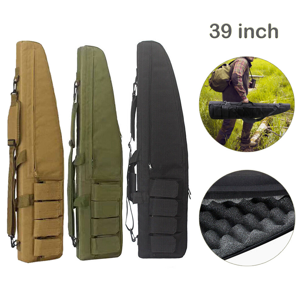 38" Tactical Backpack Carbine Oxford 600D Bag Range w/Double Padded Carry Case