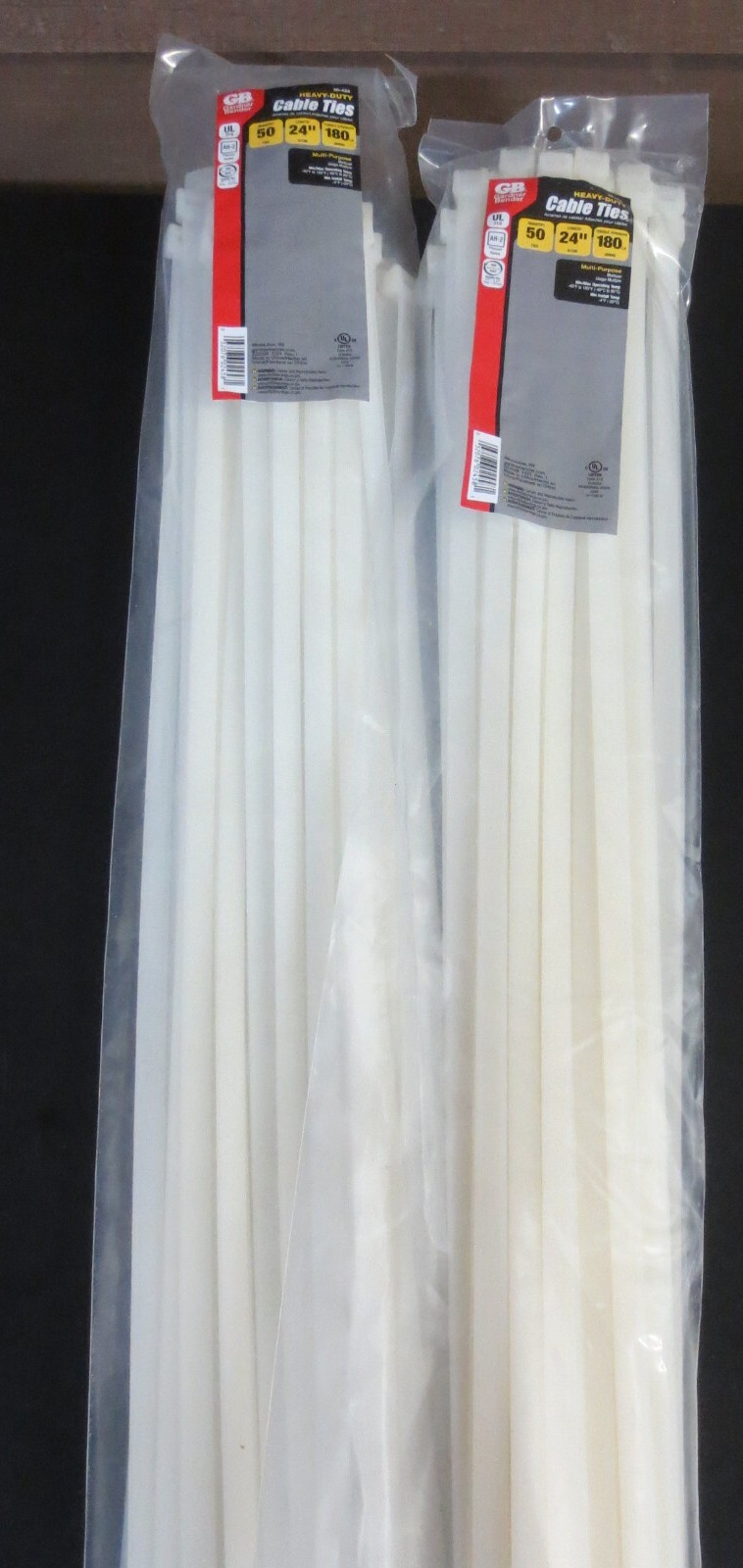Gardner Bender 46-424 Heavy-Duty Cable Tie, 24 inch, 180 lb - 3 PK 50 EACH