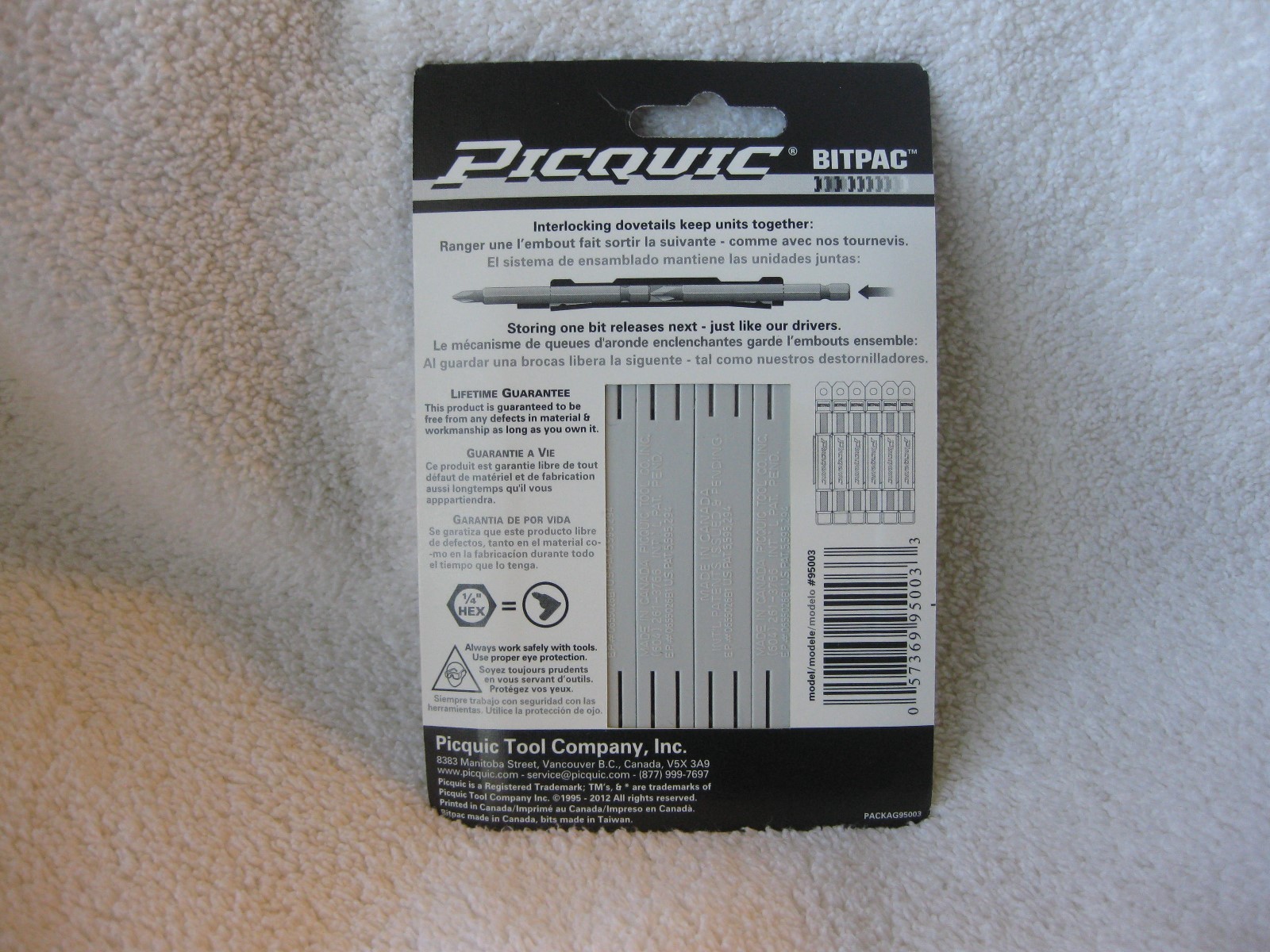 PICQUIC BITPAC - TORX Set - 3" Powerbit Sets - for Machinists, Mechanics