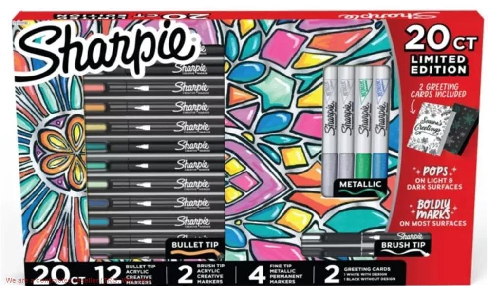 Sharpie 20ct Creative Marker Set Holiday Gifting