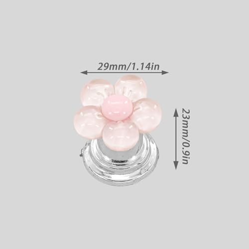 Push Start Button Cover, Flower Car Accessories, Pink Car Decor ＆ Accessories
