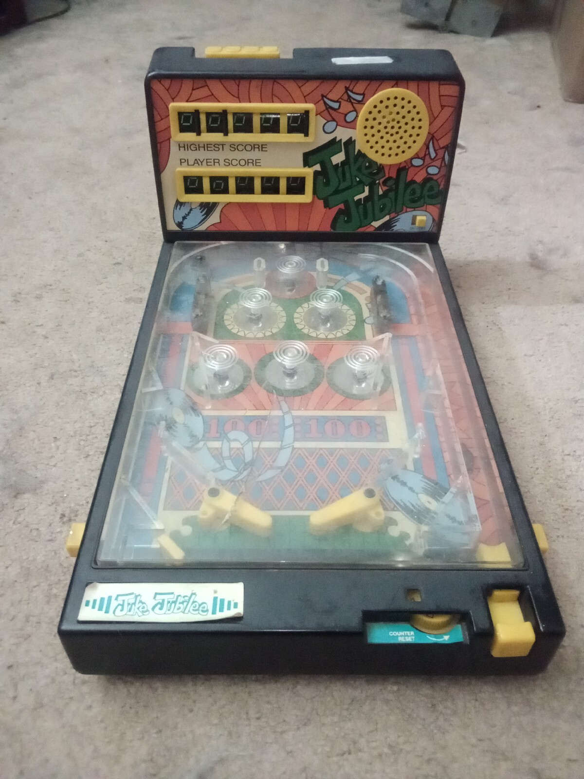 Juke Jubilee 1979 Vintage Avon Table Top  Pinball Machine Tested Lights Sound