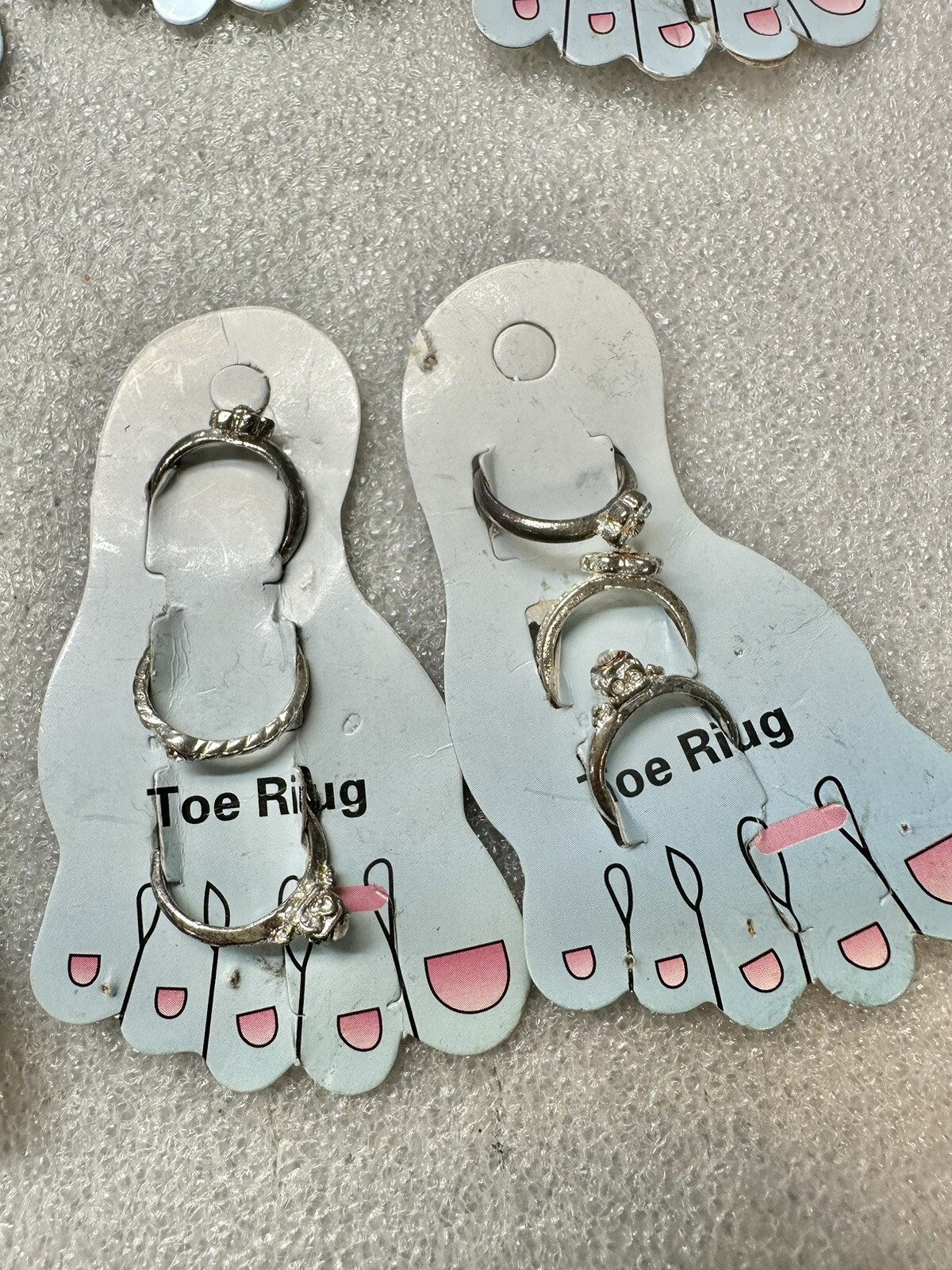 NWT Toe Rings 12 Cards 3 Per Card