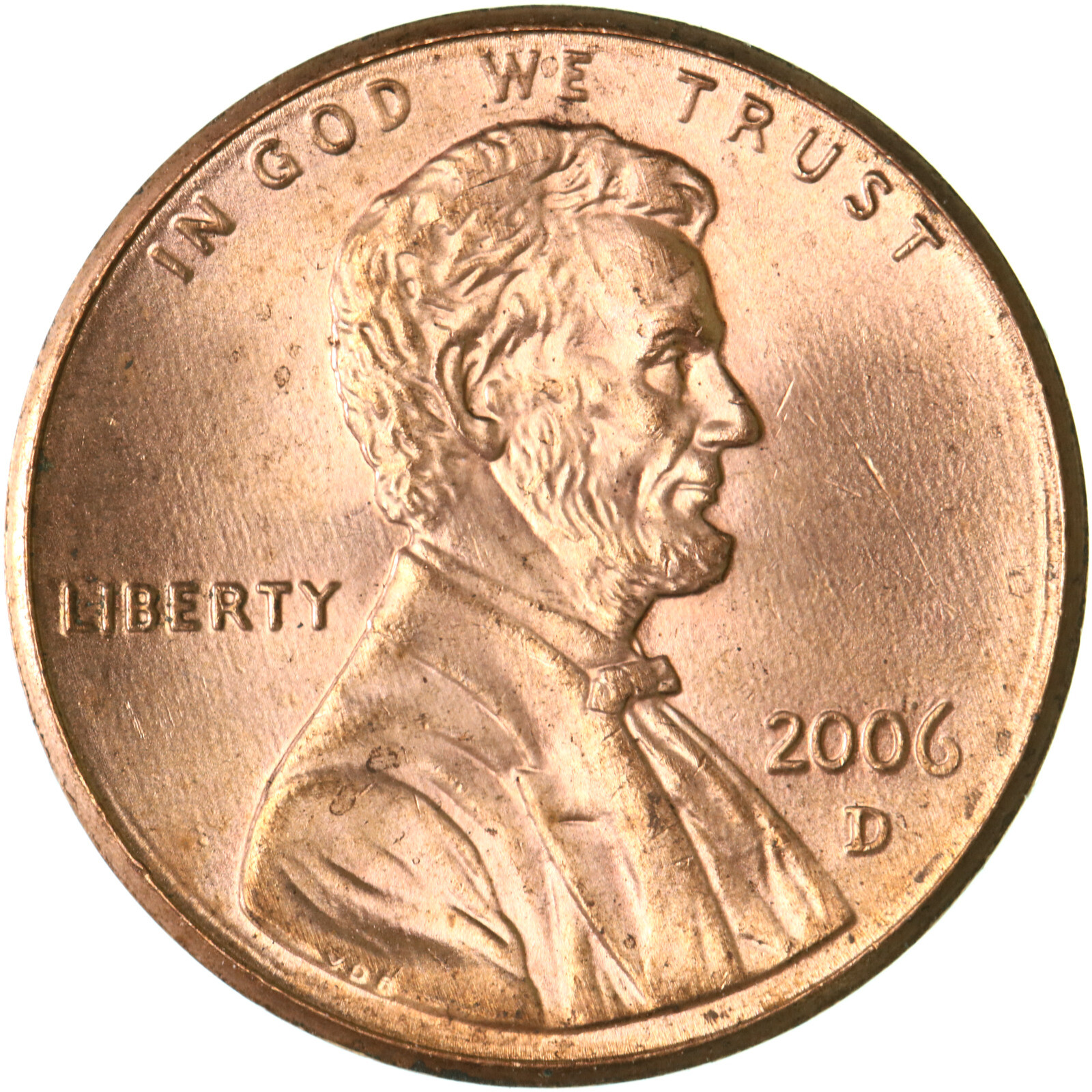 2006 D Lincoln Memorial Cent BU Penny US Coin