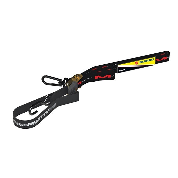 SUZUKI RATCHET TIE DOWN SET MATRIX CONCEPTS  #990A0-99102-BLK