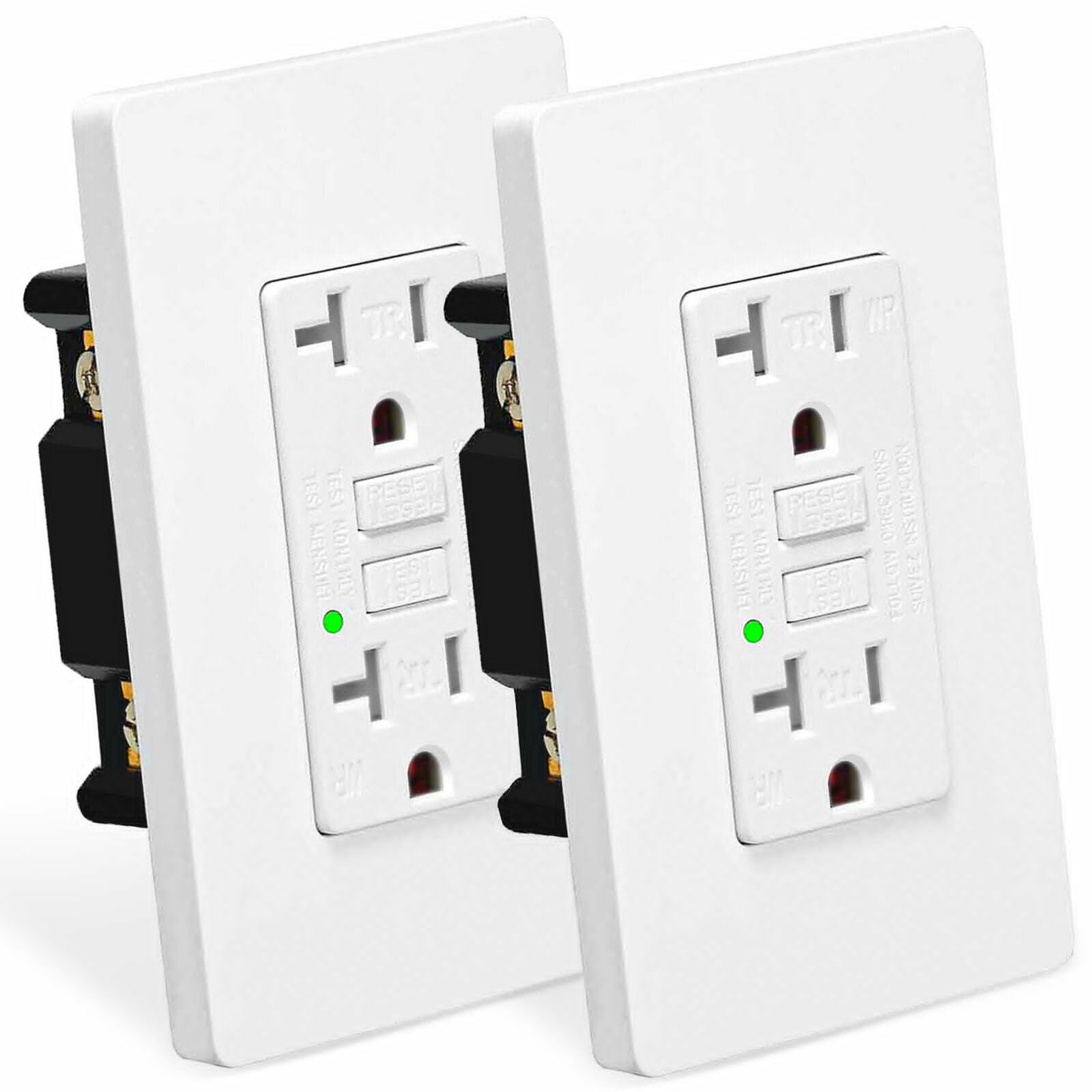20AMP GFCI Outlet Receptacle Tamper Resistant - ETL Listed, White GFI TR WR GFCI