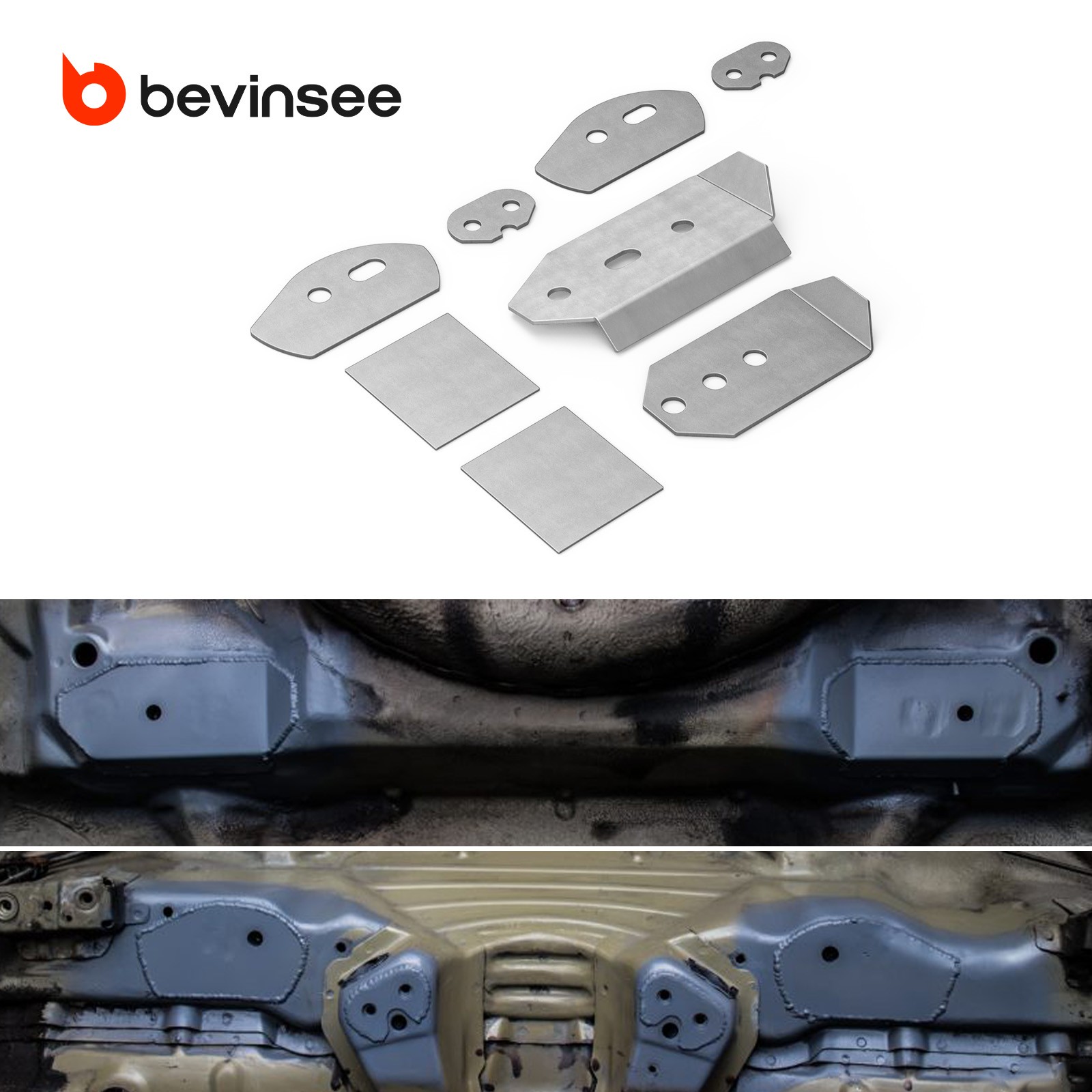 Rear Subframe Reinforcement Plates Kit for BMW E46 3 Series 320i 323i 330i 325i