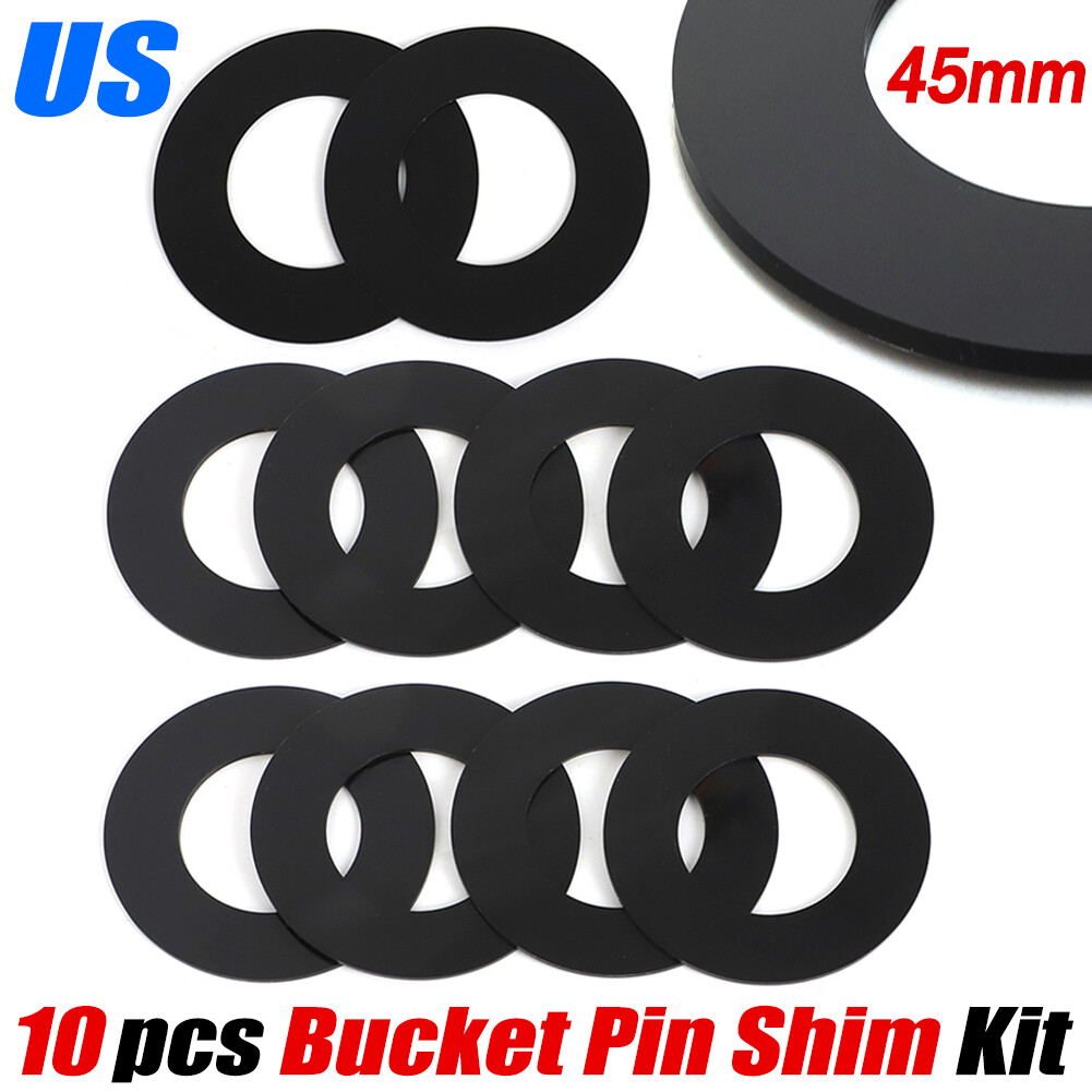 45mm Bucket Pin Shims For Excavator Skid Steer Cat Komatsu Hitachi Daewoo Kubota
