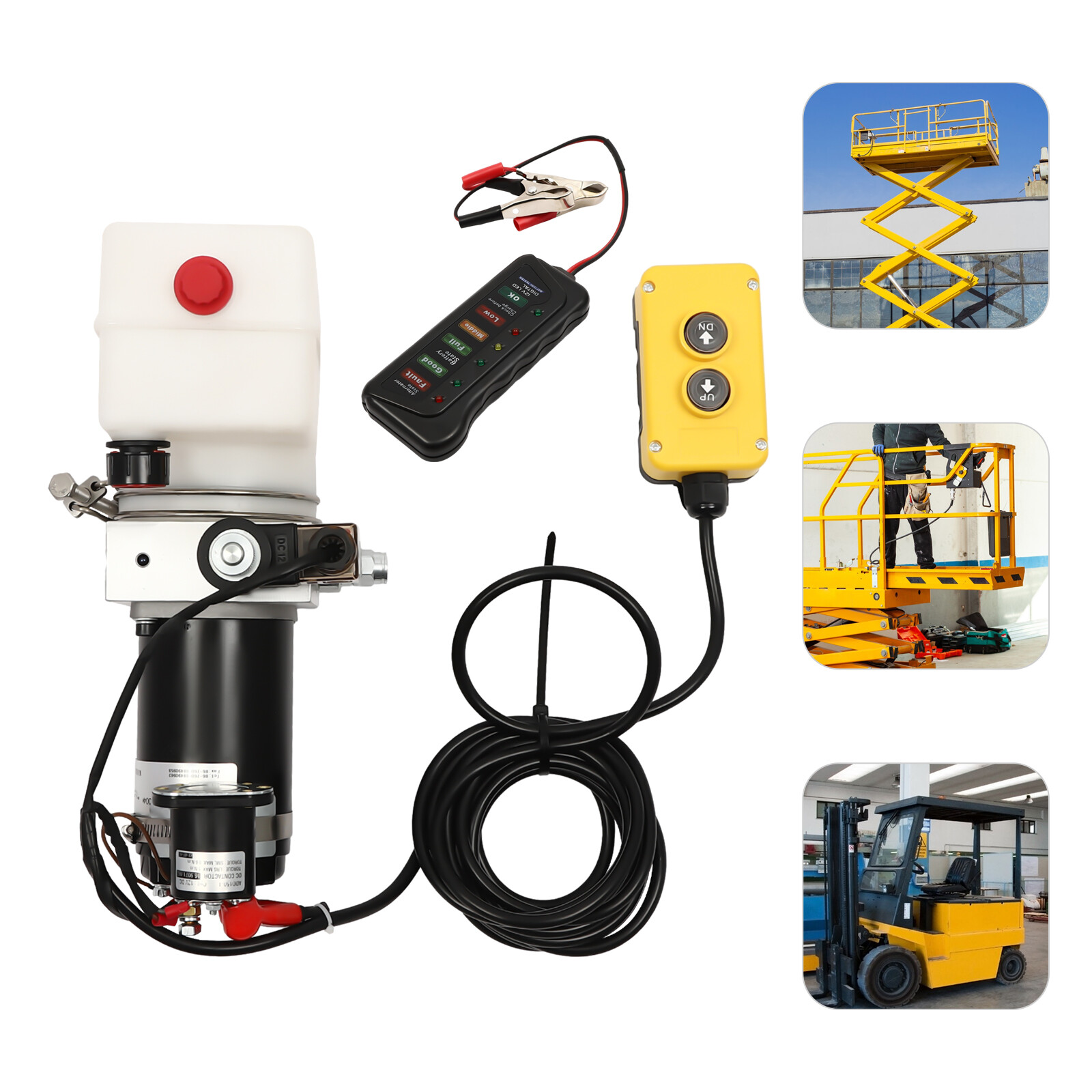 Electric Hydraulic Pump Hydraulic Power Unit Single Acting Oil Pump 12V 800w